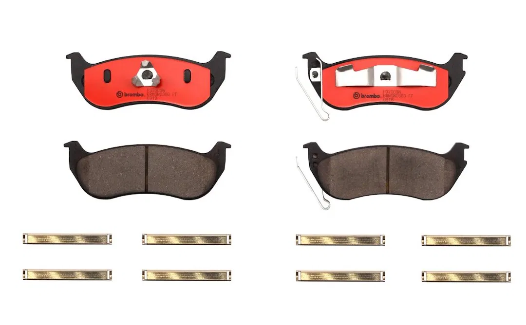 P37009N – BREMBO Brake Pad, FMSI Number D981-7863 Ceramic Set Of 4 With Hardware
